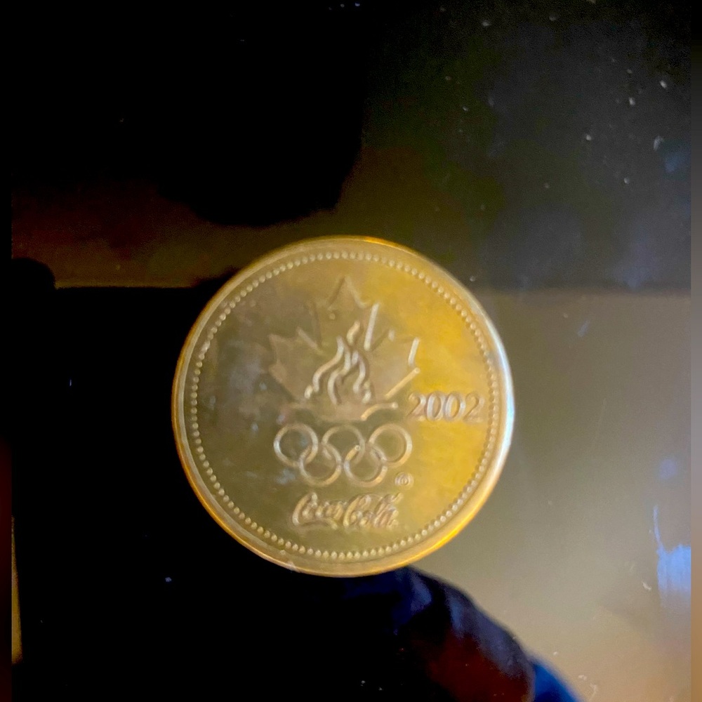 COCA-COLA 2002 Olympics Chris Pronger Collectible Coin Fair Condition!!!